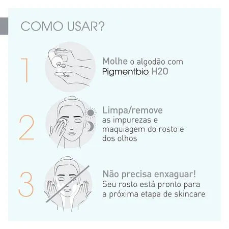 Água Micelar Clareadora Bioderma – Pigmentbio H2O – 250ml