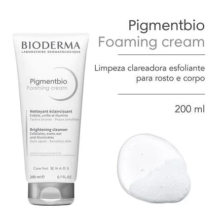 Creme de Limpeza Clareador Bioderma – Pigmentbio Foaming Cream – 200ml