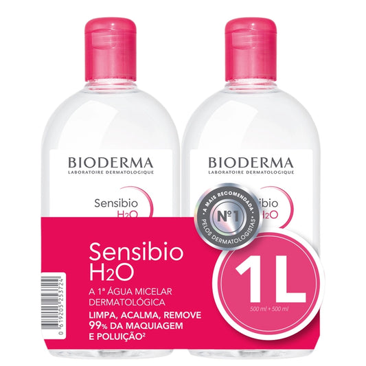 Kit Bioderma Sensibio H2O Duo – Água Micelar 2x500ml